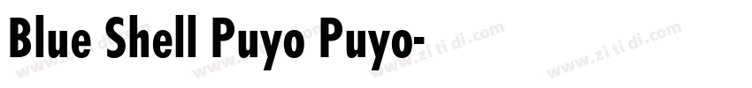 Blue Shell Puyo Puyo字体转换